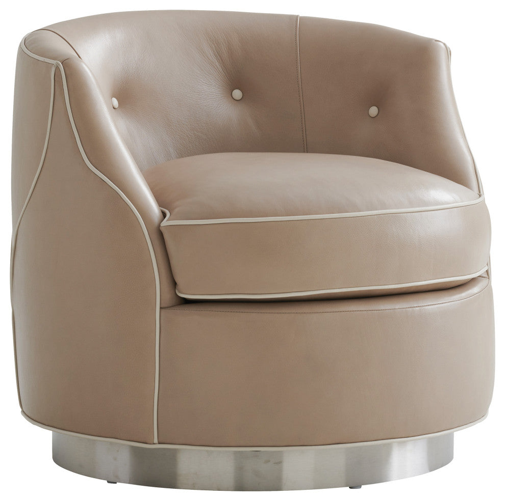 Roberston Leather Swivel Chair