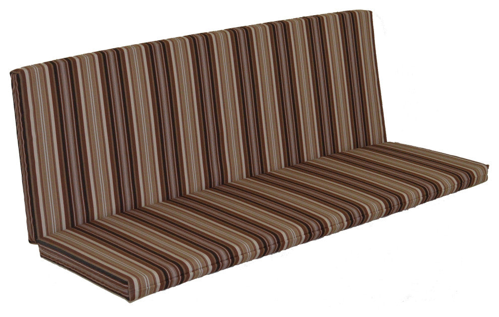 Full Bench Cushion, Maroon Stripe, 5 Foot