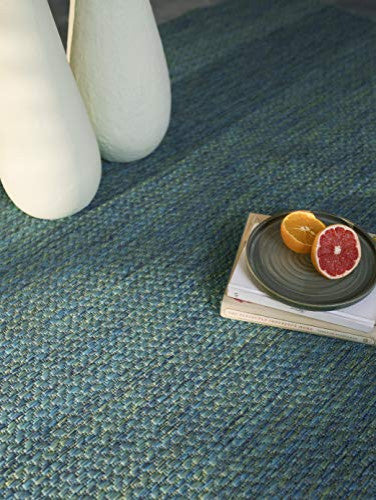 Outdoor Collection Accent Area Rug - Bacteria Resistant Rug, Dove, 5'3"x7'6"