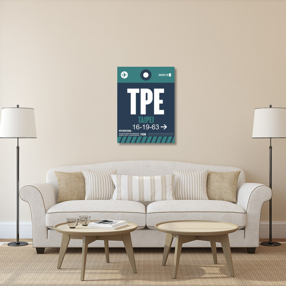 "TPE Taipei Luggage Tag 1" Fine Art Print