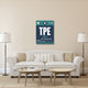 "TPE Taipei Luggage Tag 1" Fine Art Print