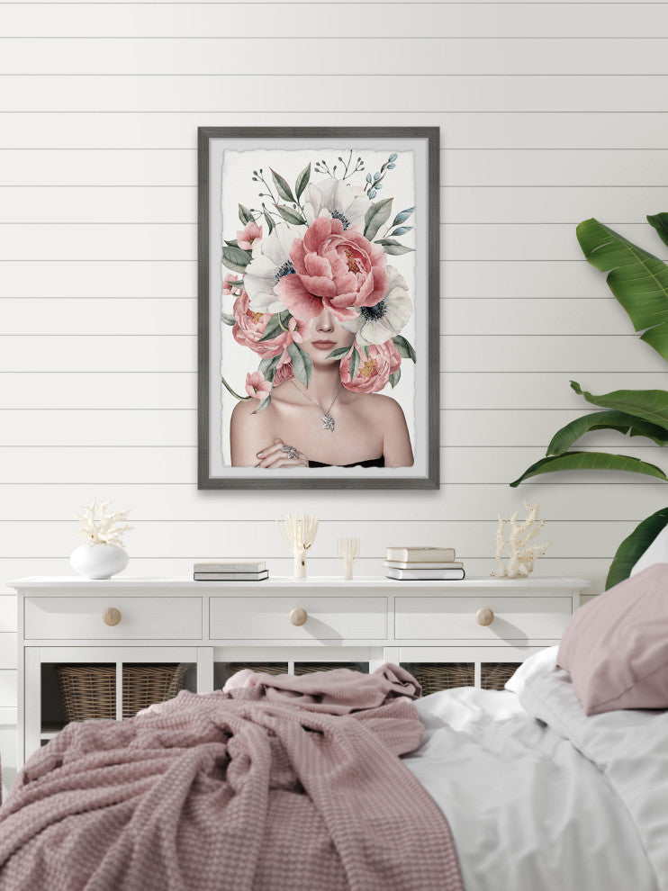 "Enchanted Beauty" Framed Painting Print, 12x18