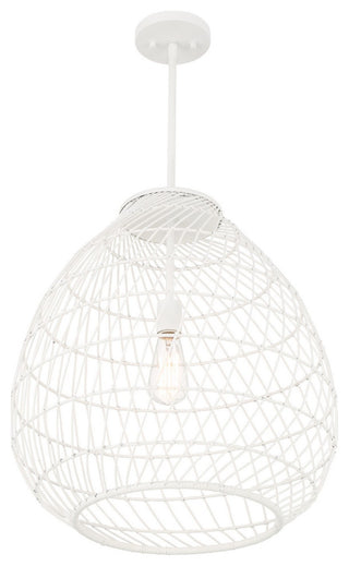 Maya 1-Light Pendant, Bisque White