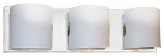 Allie 3-Light Vanity Fixture, Frosted White