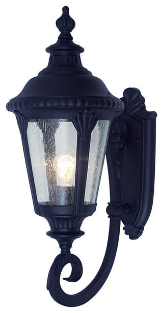 1 Light Coach Lantern, Black