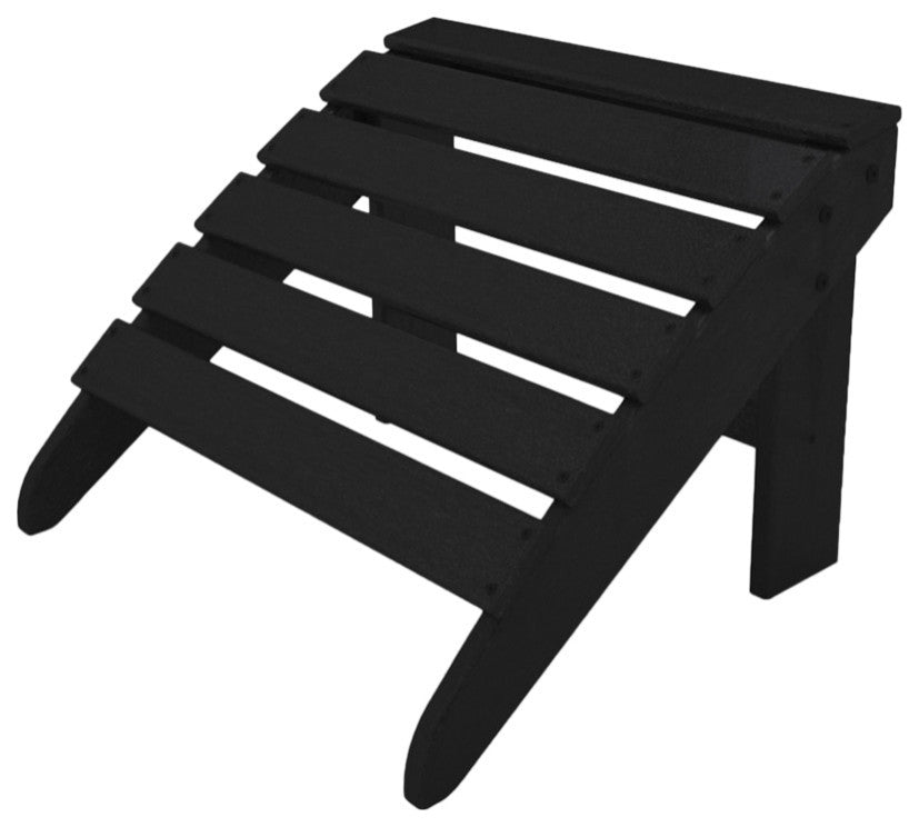 Ivy Terrace Classics Ottoman, Black