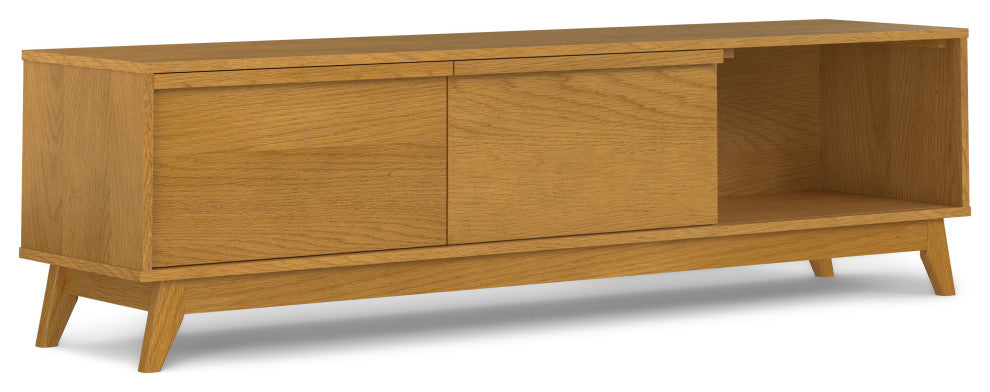 Lennon 72" Low Tv Stand, Oak Veneer