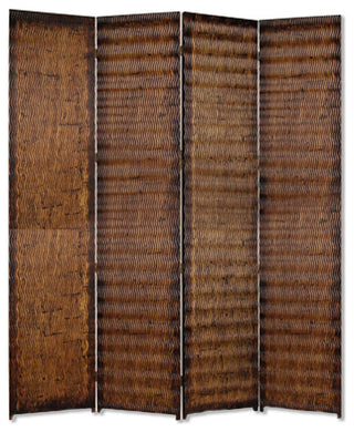 HomeRoots 1" x 84" x 84" Brown Wood Screen