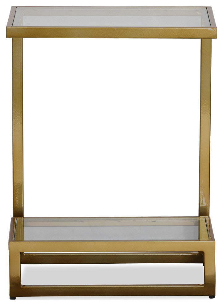 Uttermost 22913 Musing Brushed Brass Accent Table