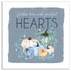 Gather Hearts Blue Mood Pumpkins 2 24"x24" Canvas Wall Art