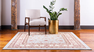 Unique Loom Light Blue St. Louis Voyage 6' 0 x 6' 0 Square Rug