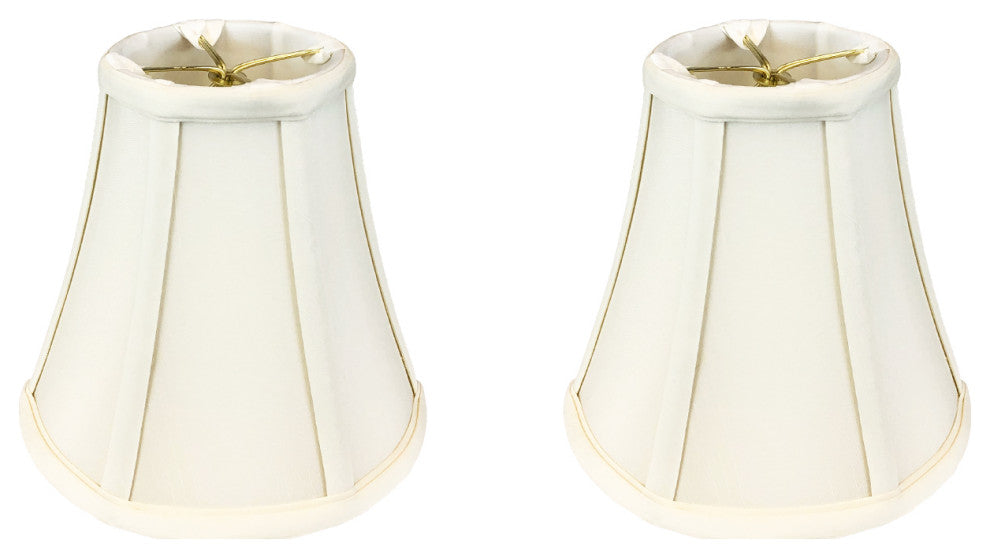 Royal Designs True Bell Basic Lamp Shade, Round Clip Fitter, Eggshell, 3.75x7x6