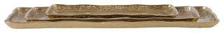 Uttermost Artisan Antique Gold Trays, 3-Piece Set