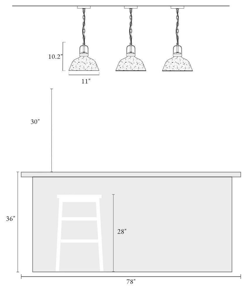 LNC 1-Light Modern Mercury Glass Dome Pendant Light, 11"W