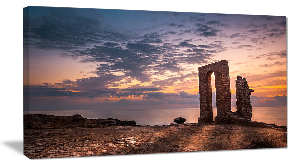 "Historic African Ruins at Sunset" Wall Art Canvas Print32"x16"