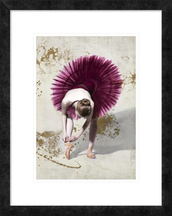 "Purple Ballerina" Framed Digital Print by Teo Rizzardi, 20"x26"
