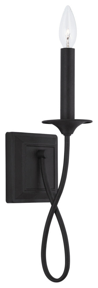 Capital Lighting 637211 Vincent 16" Tall Wall Sconce - Black Iron