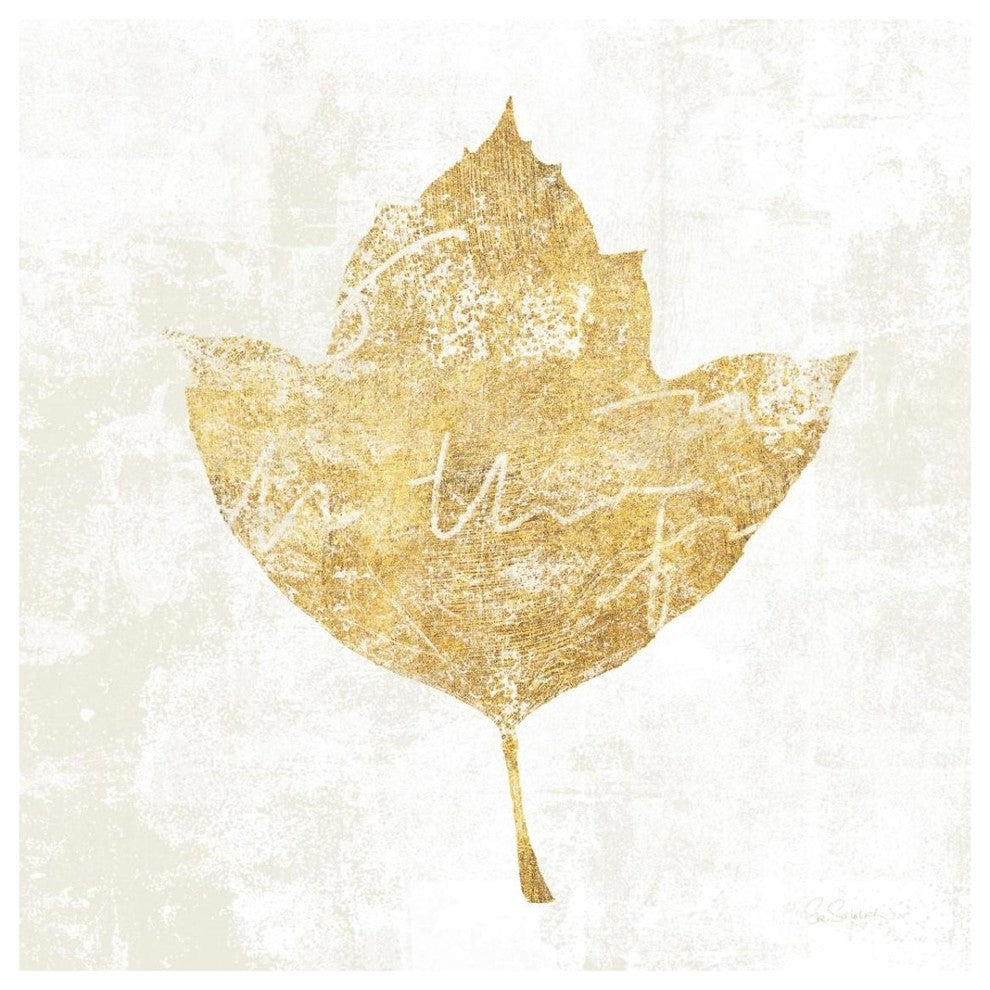 "Bronzed Leaf I" Digital Paper Print by Sue Schlabach, 32"x32"