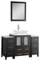 Vanity Art Bathroom Vanity Set With Sink, Espresso, 48", Led Touch-Switch Mirror