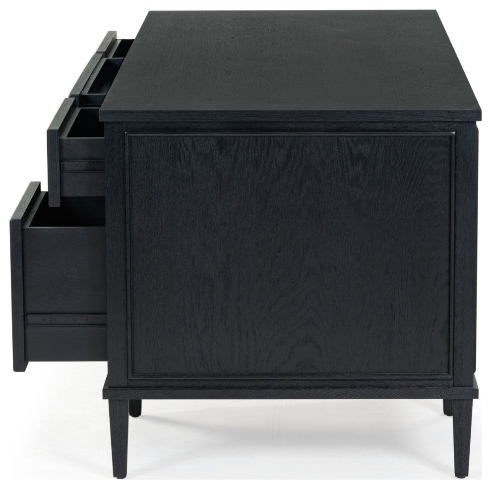 Safavieh Couture Ariella 5 Drawer Wood Desk, Black