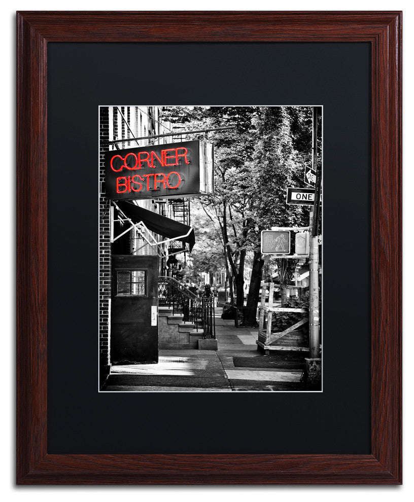 Philippe Hugonnard 'NYC Bistro' Matted Framed Art, 16x20