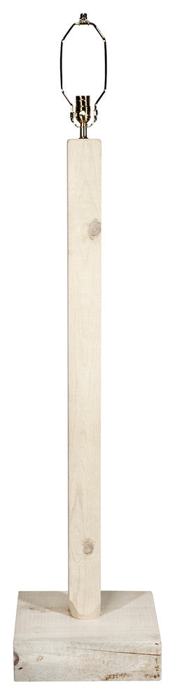 Homestead Collection Floor Lamp, Clear Lacquer Finish