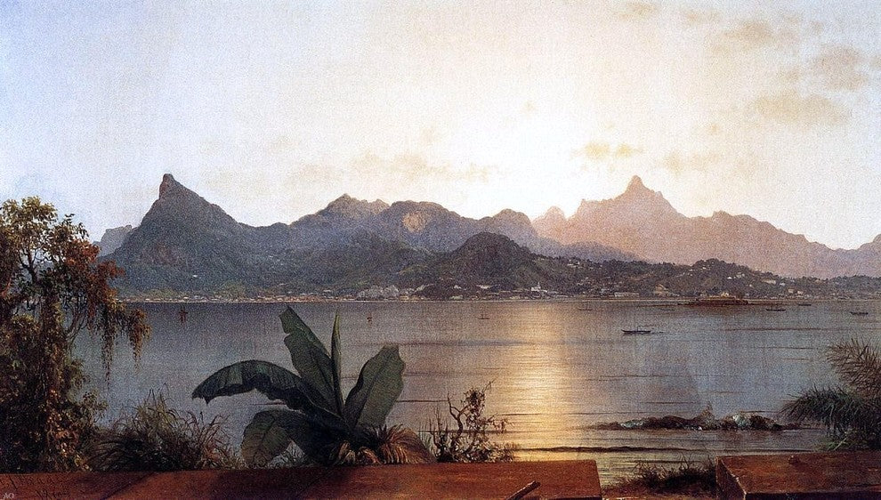 Martin Johnson Heade Sunset: Harbor at Rio Wall Decal