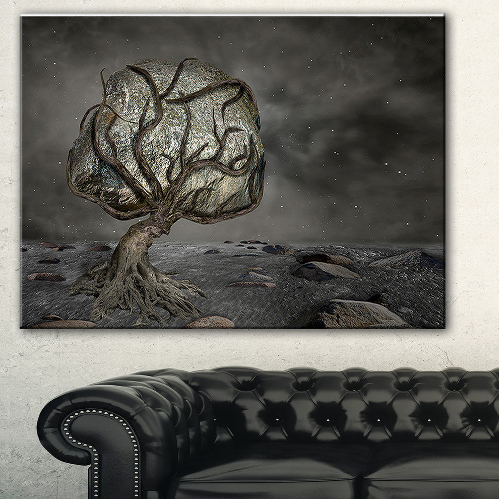 "Burden of Life" Abstract Digital Art Canvas Print