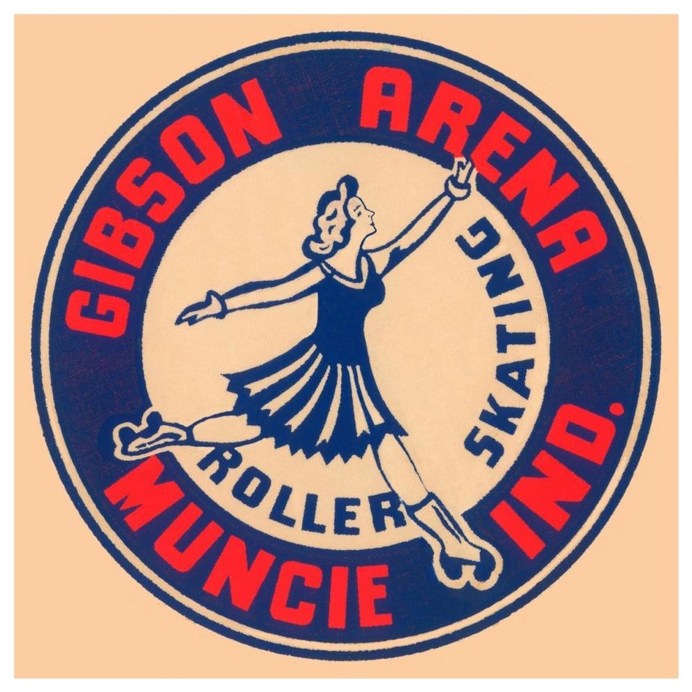"Gibson Arena Roller Skating" Digital Paper Print by Retrorollers, 46"x46"