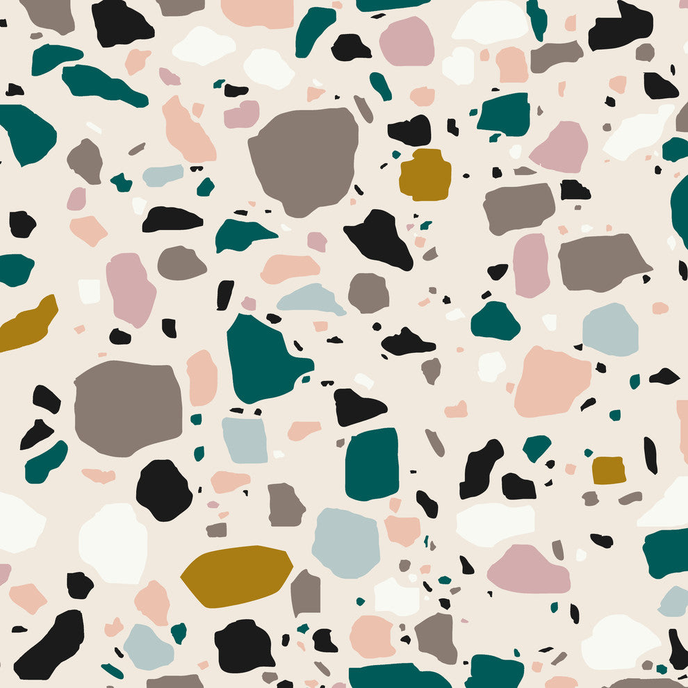 Elliot Storage Bench, Terrazzo Emerald Ochre