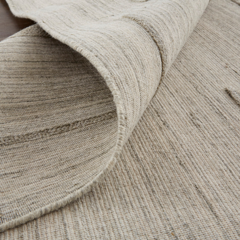 Longridge T8002 Modern/Casual/Scandinavian Area Rug, Ivory/Tan, 9'x12'
