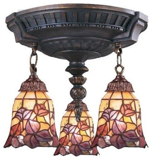 Elk Lighting 997-AW-17 Mix-N-Match 3-Light Semi Flush Light