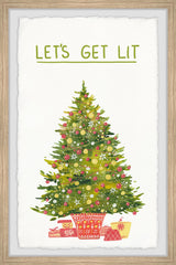 "Light Up the Tree" Framed Painting Print, 8x12