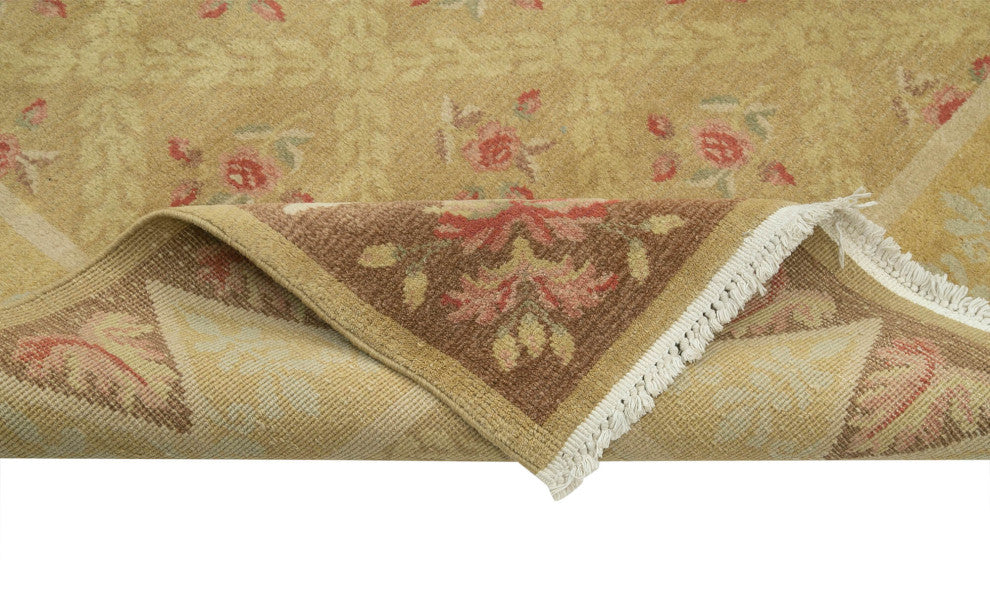 Rug N Carpet - Hand-Knotted Oriental 9' 1" x 12' 10" Soft Oushak Area Rug