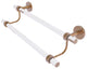 Clearview 30" Double Towel Bar, Brushed Bronze