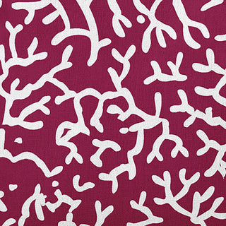 Seaweed Polyester Indoor/Outdoor Pillow, Maroon Red, 18"x18"