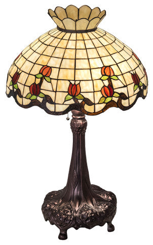 Meyda Lighting 230473 33" High Roseborder Table Lamp