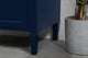 Home Living Vanity with Carrara White Marble Countertop, Blue, 32", Single Sink