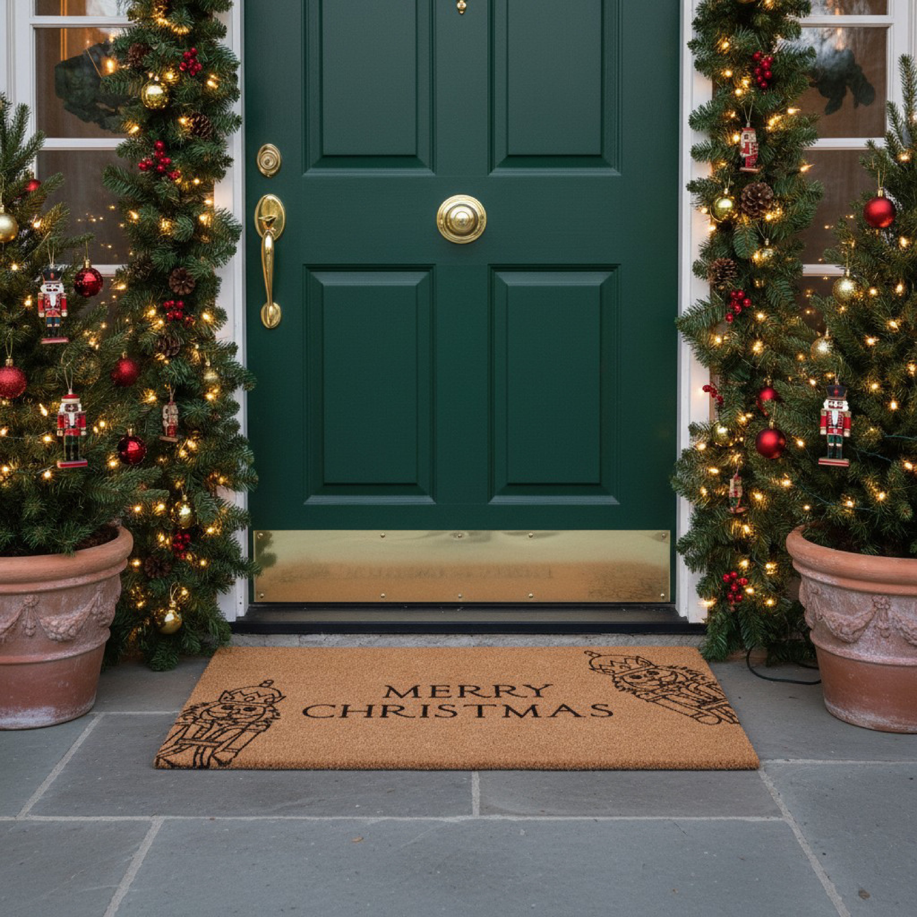 Calloway Mills Classic Christmas Nutcracker Doormat, 24" X 36" X 0.60"
