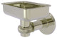 Continental Wall Mount Soap Dish Holder With Twist Accents, Polished Nickel