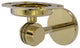 Satellite Orbit Two Toothbrush Holder With Dotted Accents, Unlacquered Brass