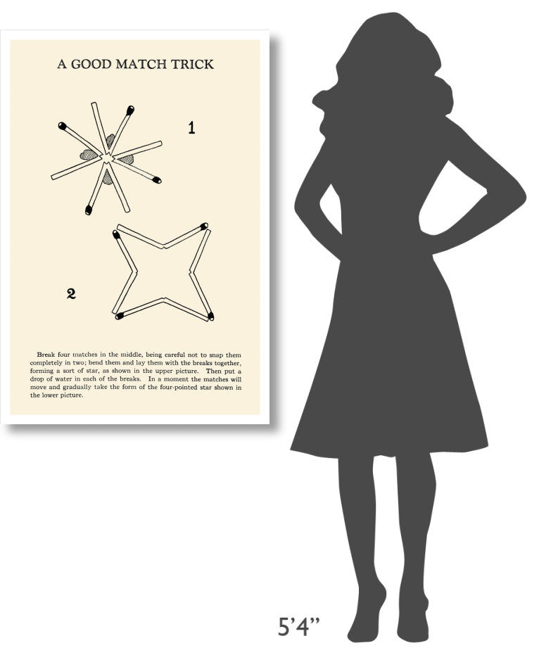"A Good Match Trick" Digital Paper Print by Retromagic, 29"x42"