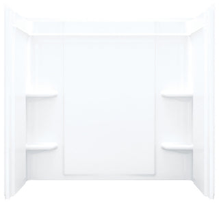 Sterling Ensemble Right-Hand Drain Bathtub Shower Kit 72"x40"x48", White