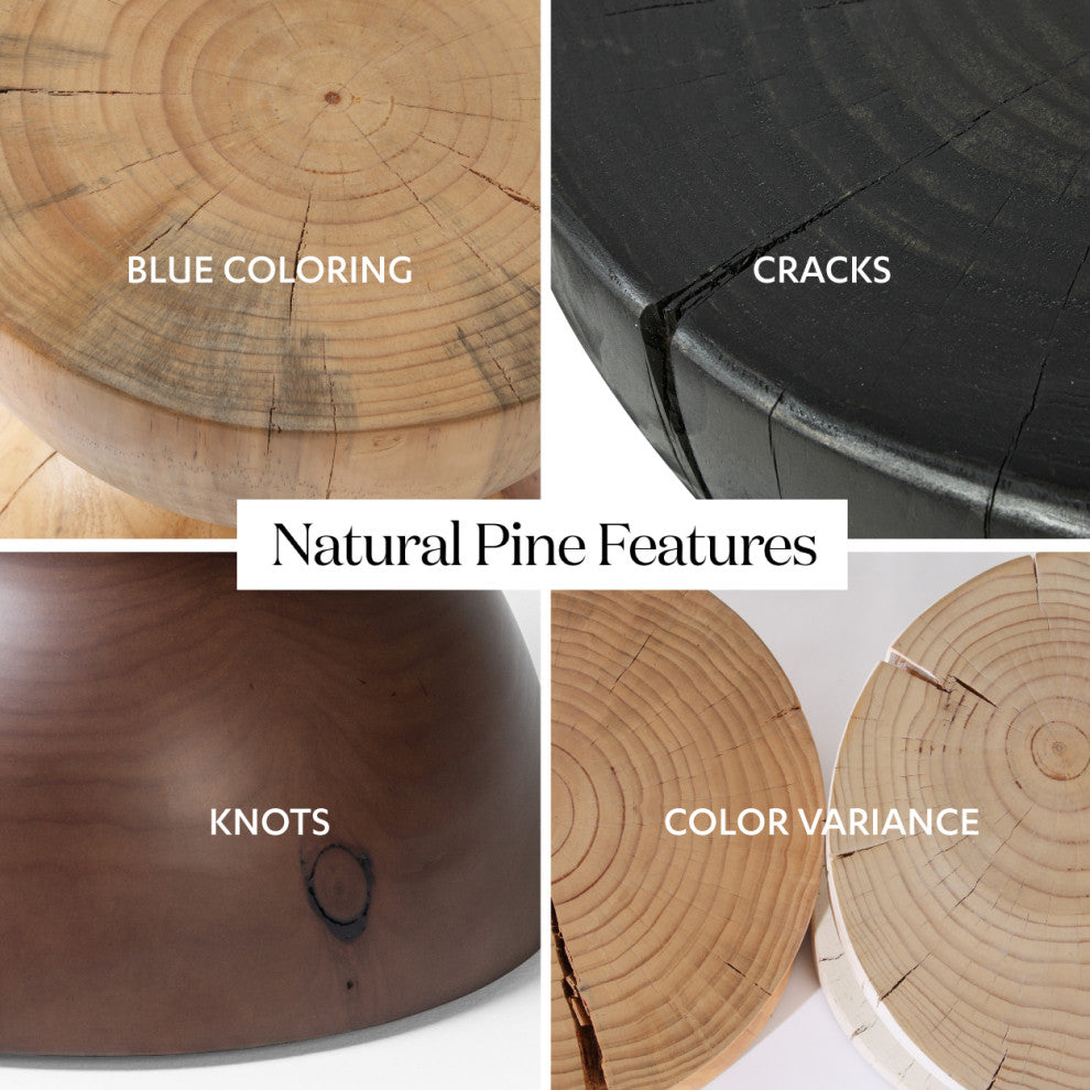 Aliza End Table-Black Pine