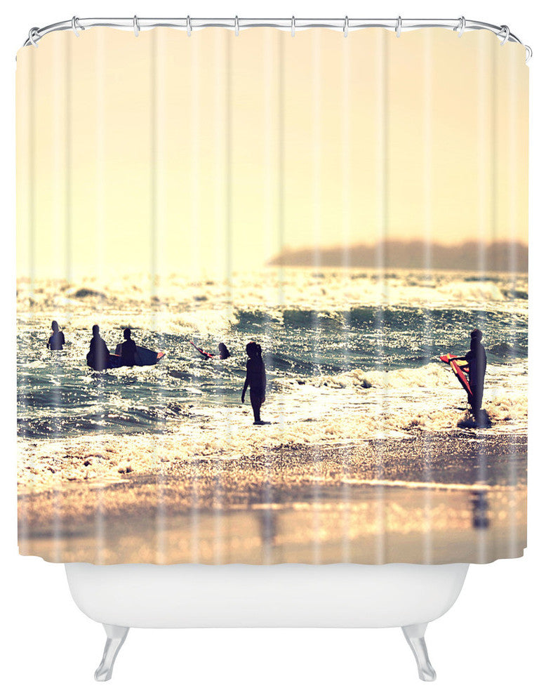 Deny Designs Shannon Clark Sunset Surfers Shower Curtain