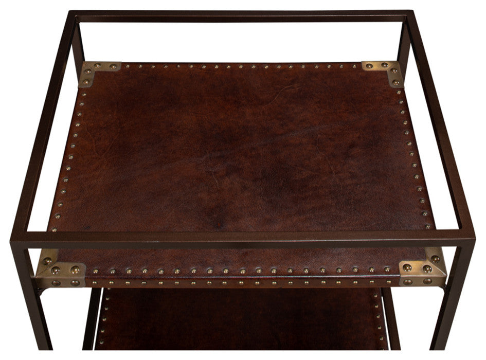 Industrial Leather Trolley