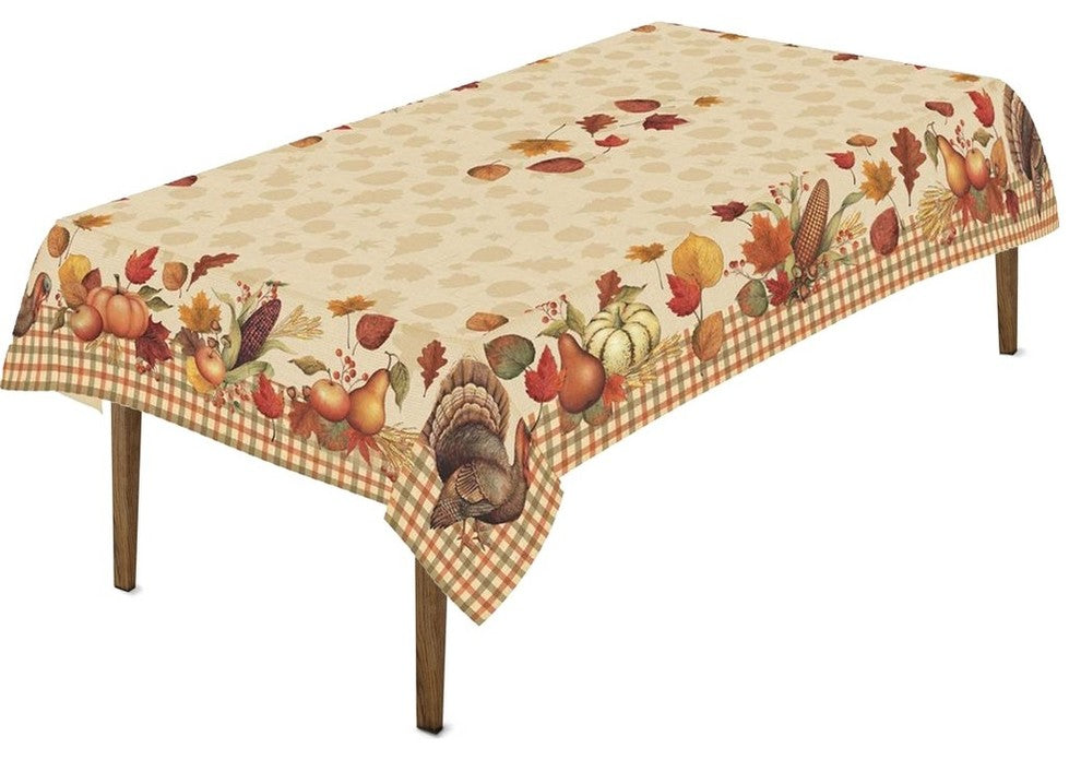 Laural Home Bountiful Harvest 70" X 120" Tablecloth