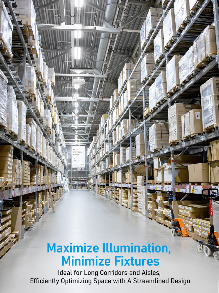 4FT 225W LED High Bay Shop Light, 5000K Daylight