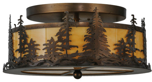 16W Tall Pines Flushmount