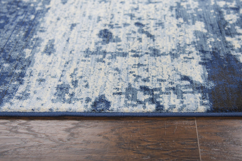 Rizzy Home PN6988 Panache Area Rug 2'3"x7'7" Blue/Ivory